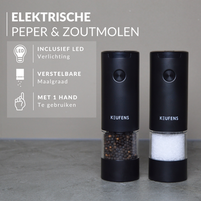 Elektrische Peper & Zoutmolen